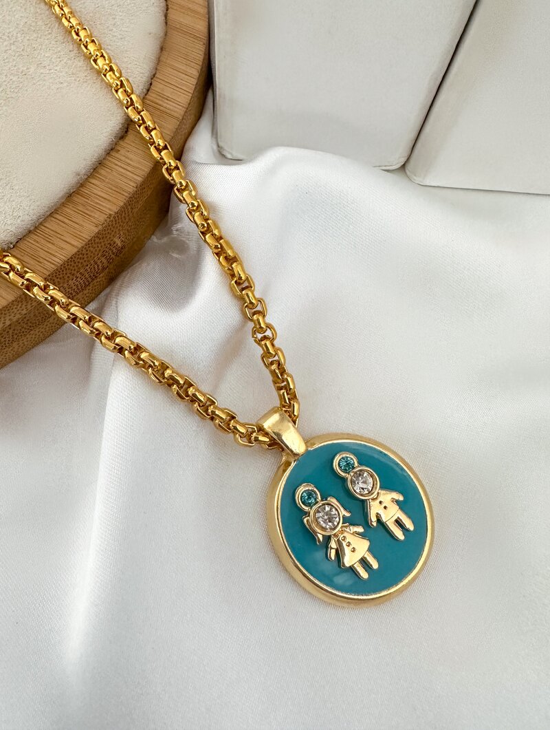 Colar Folheado a Ouro 18k Personalizado Criança