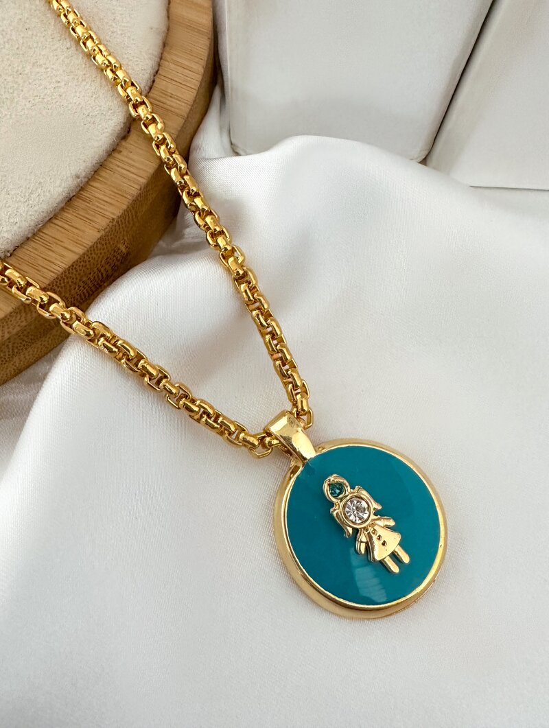 Colar Folheado a Ouro 18k Personalizado Criança