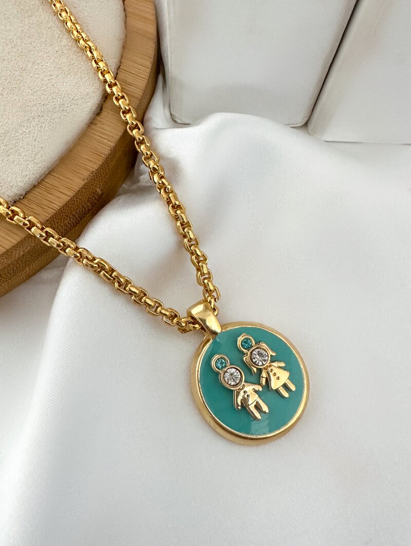 Colar Folheado a Ouro 18k Personalizado Criança