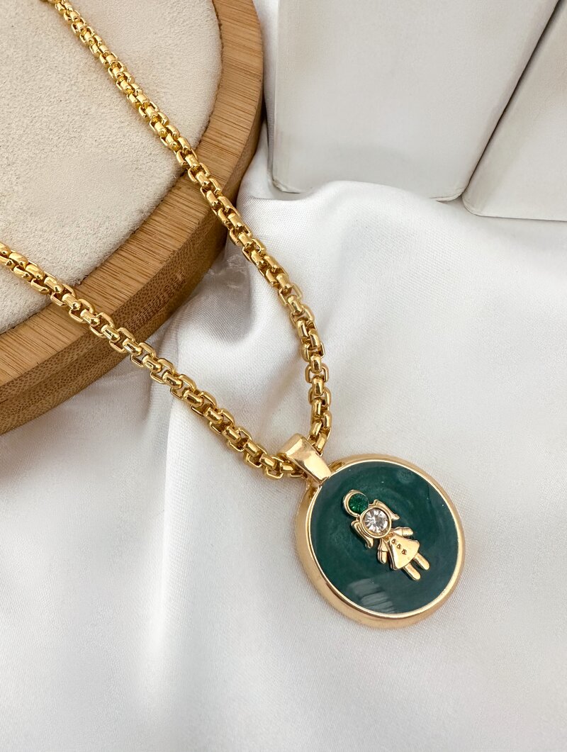 Colar Folheado a Ouro 18k Personalizado Criança