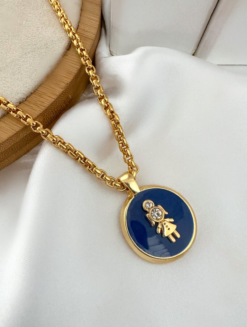 Colar Folheado a Ouro 18k Personalizado Criança