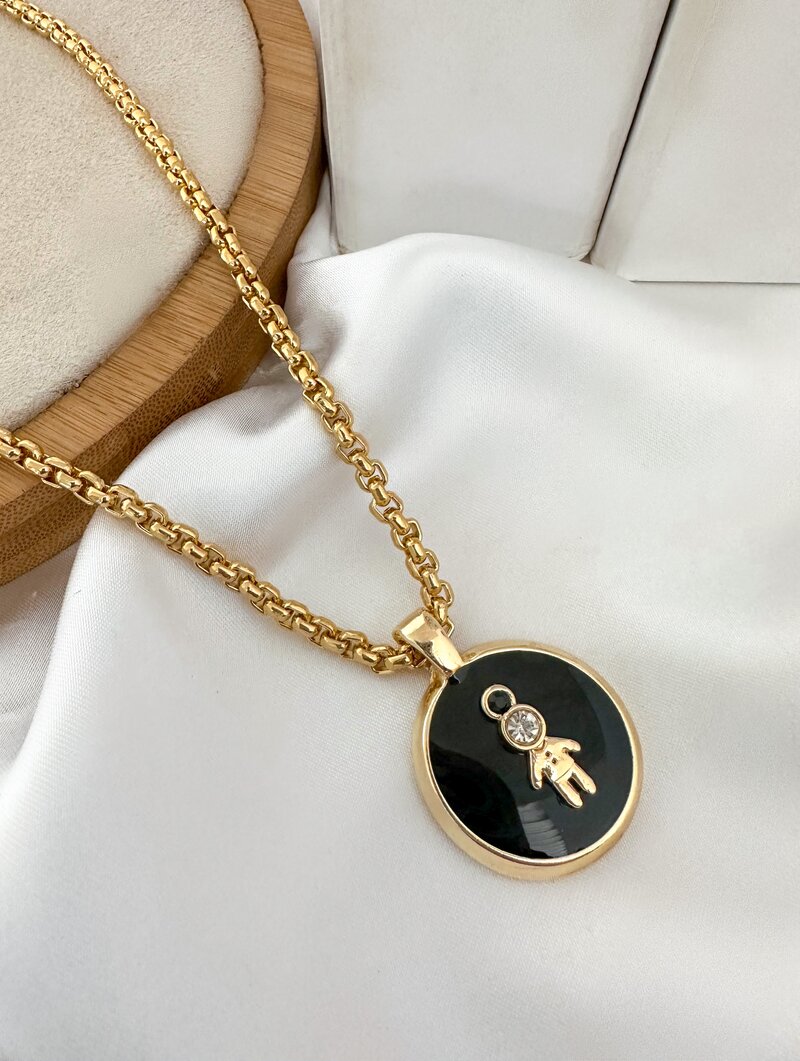 Colar Folheado a Ouro 18k Personalizado Criança