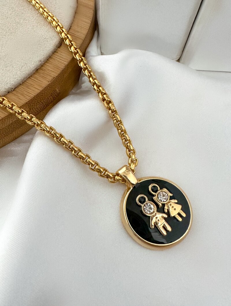 Colar Folheado a Ouro 18k Personalizado Criança
