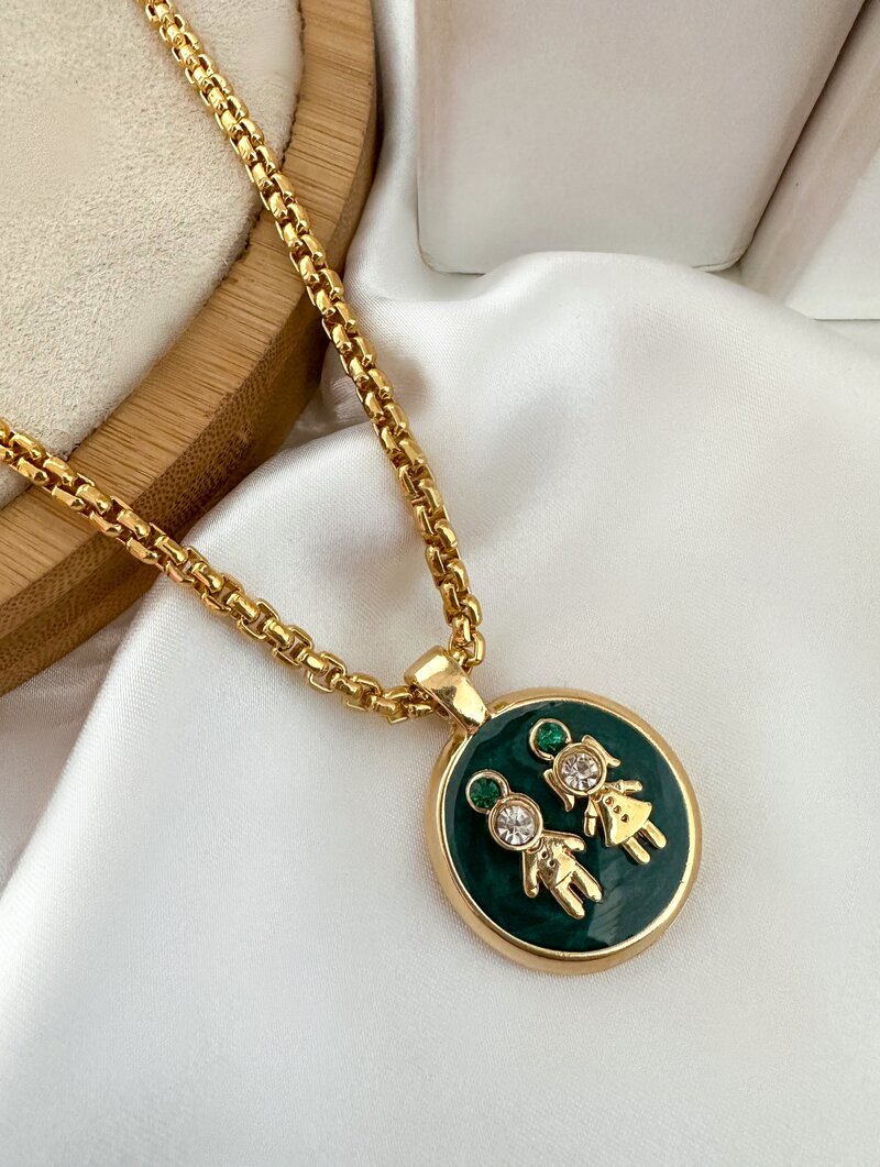 Colar Folheado a Ouro 18k Personalizado Criança