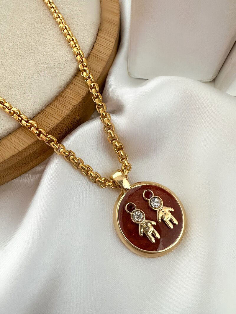 Colar Folheado a Ouro 18k Personalizado Criança