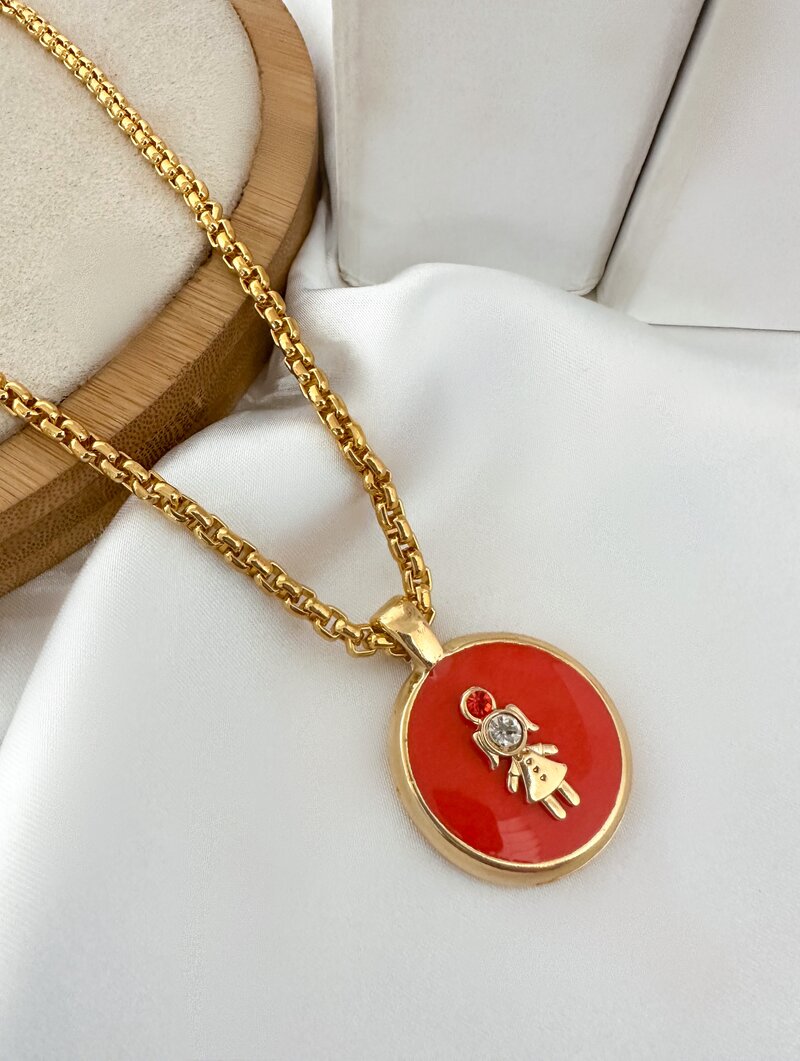 Colar Folheado a Ouro 18k Personalizado Criança