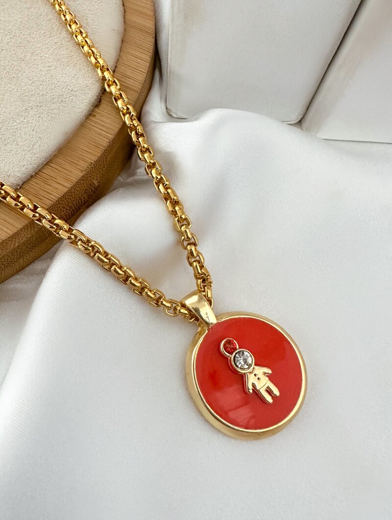 Colar Folheado a Ouro 18k Personalizado Criança