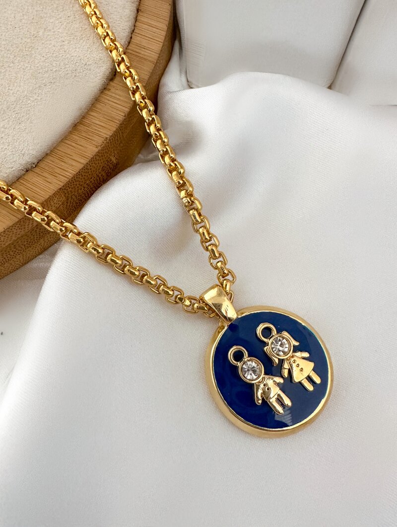 Colar Folheado a Ouro 18k Personalizado Criança