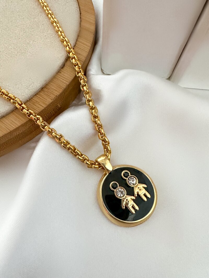 Colar Folheado a Ouro 18k Personalizado Criança