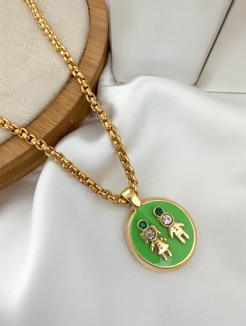Colar Folheado a Ouro 18k Personalizado Criança