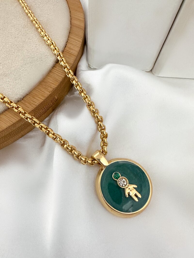 Colar Folheado a Ouro 18k Personalizado Criança