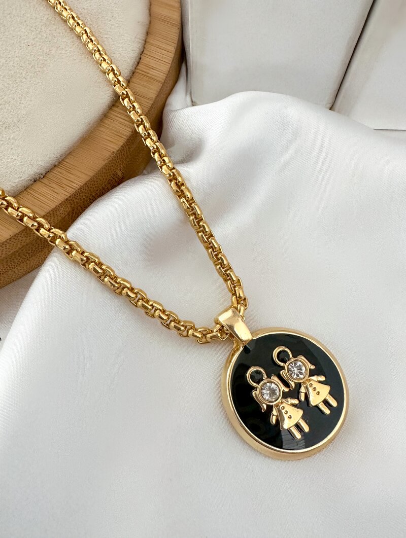 Colar Folheado a Ouro 18k Personalizado Criança