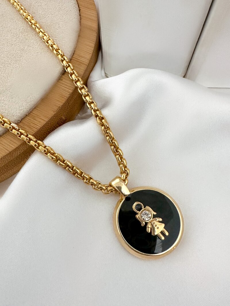 Colar Folheado a Ouro 18k Personalizado Criança