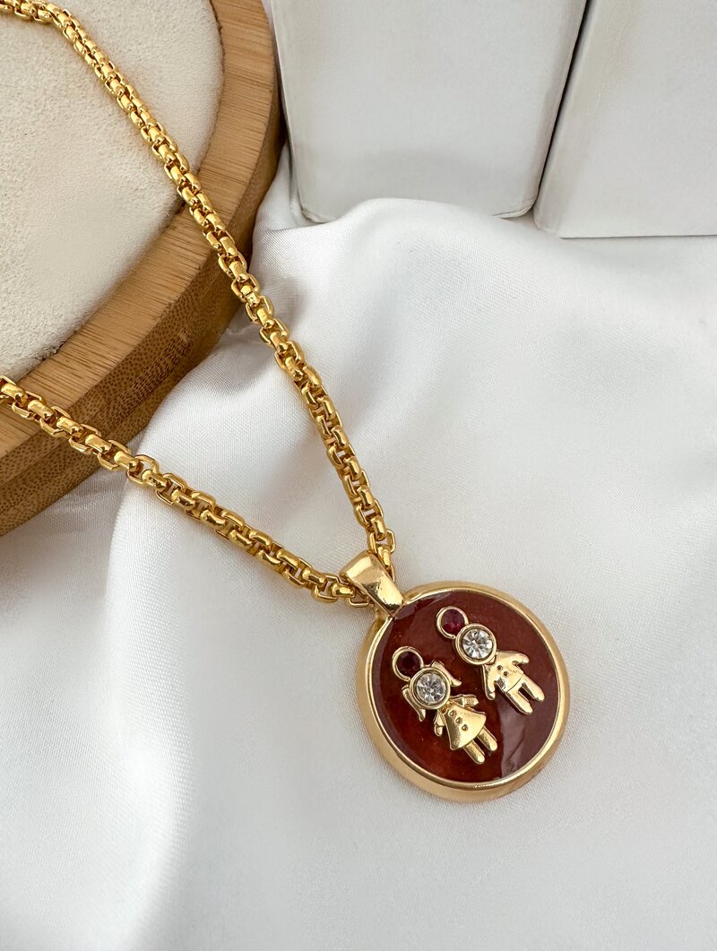 Colar Folheado a Ouro 18k Personalizado Criança