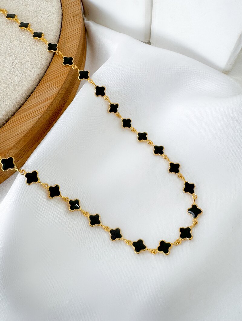 Colar Folheado a Ouro 18k Pingentes Inspiração Joalheria