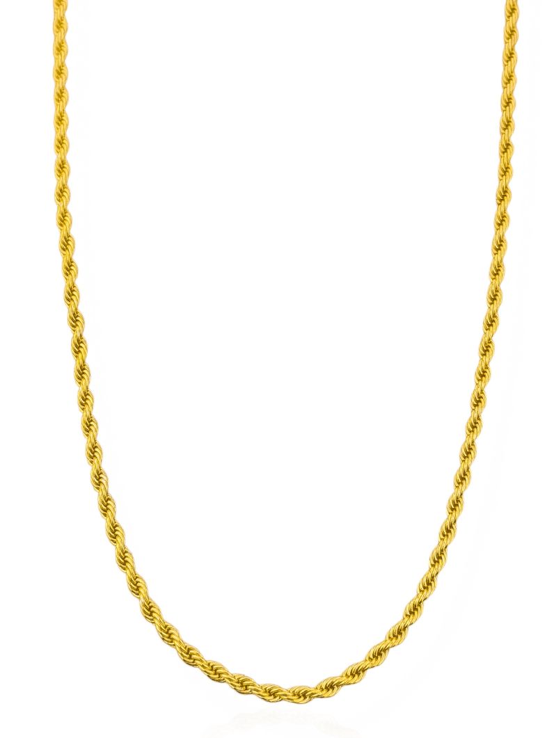 Colar Folheado a Ouro 18k Riviera Cordão Baiano