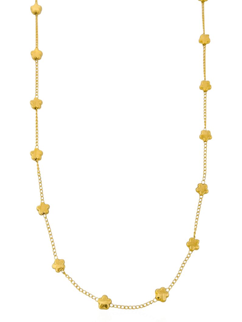 Colar Folheado a Ouro 18k Riviera Flores
