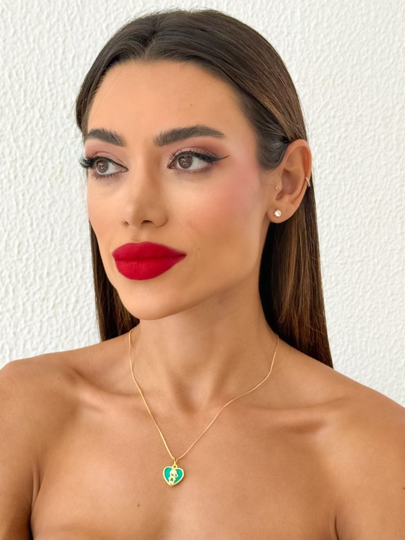 Colar Folheado a Ouro 18k Veneziana Com Pingente Crianças