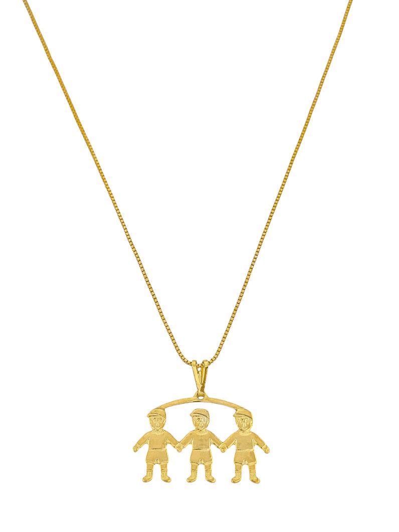 Colar Folheado a Ouro 18k Veneziana Meninos