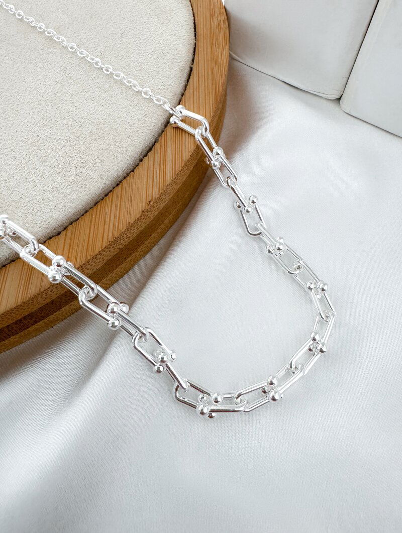 Colar Folheado a Prata 925 Inspiração Joalheria Luxo