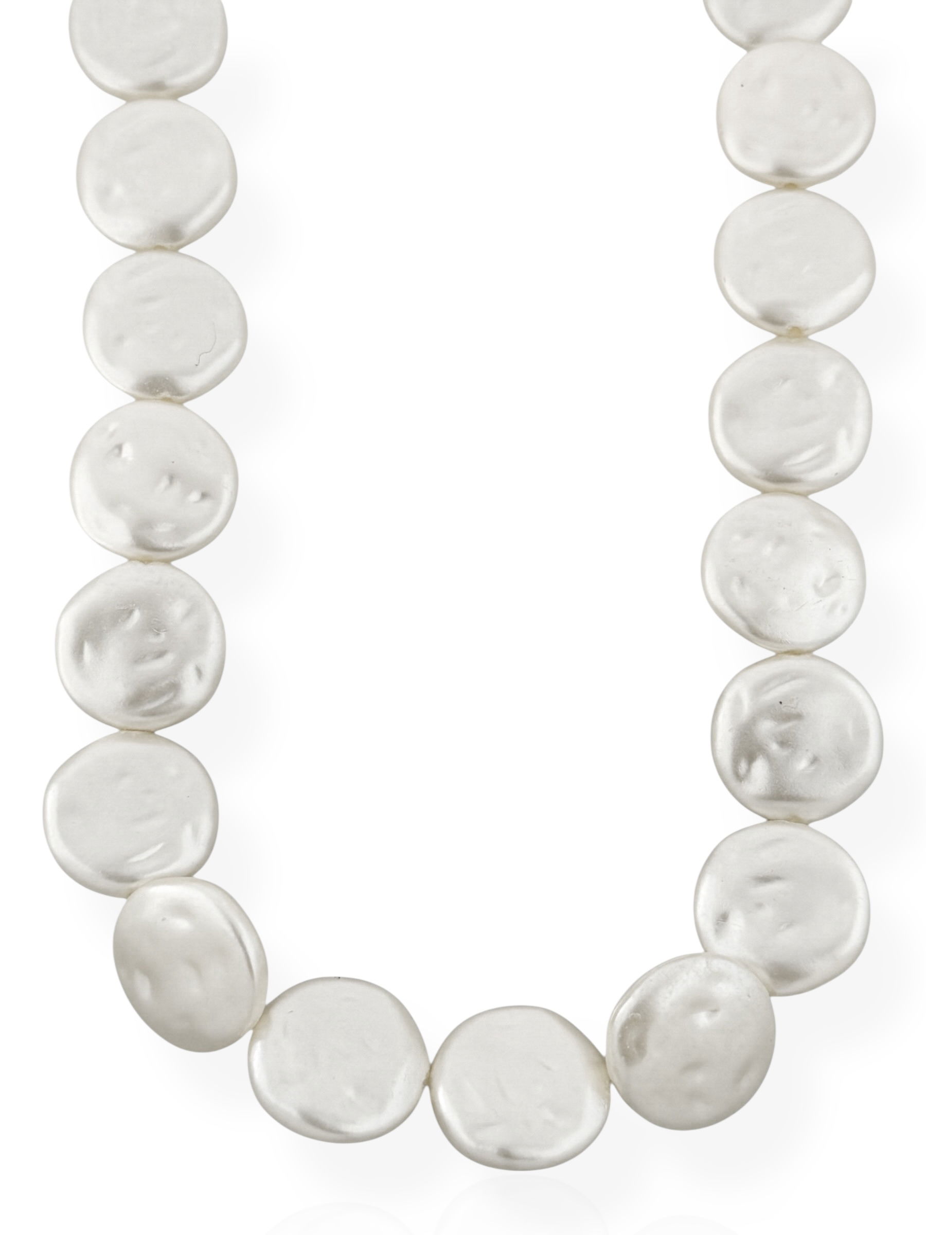 Colar Placas de Pérolas Marteladas