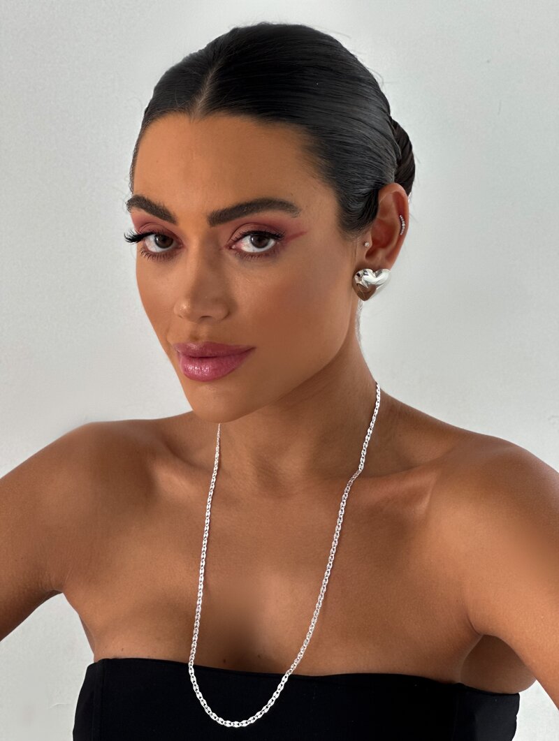 Colar Riviera Folheado a Ouro 18k e Prata Corrente Elos Martelados