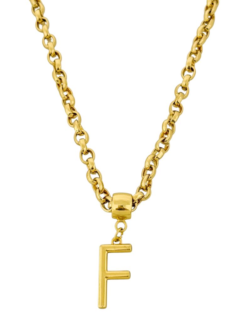 Colar Semi Joia Inicial Personalizada (Mande sua personalização na observação)