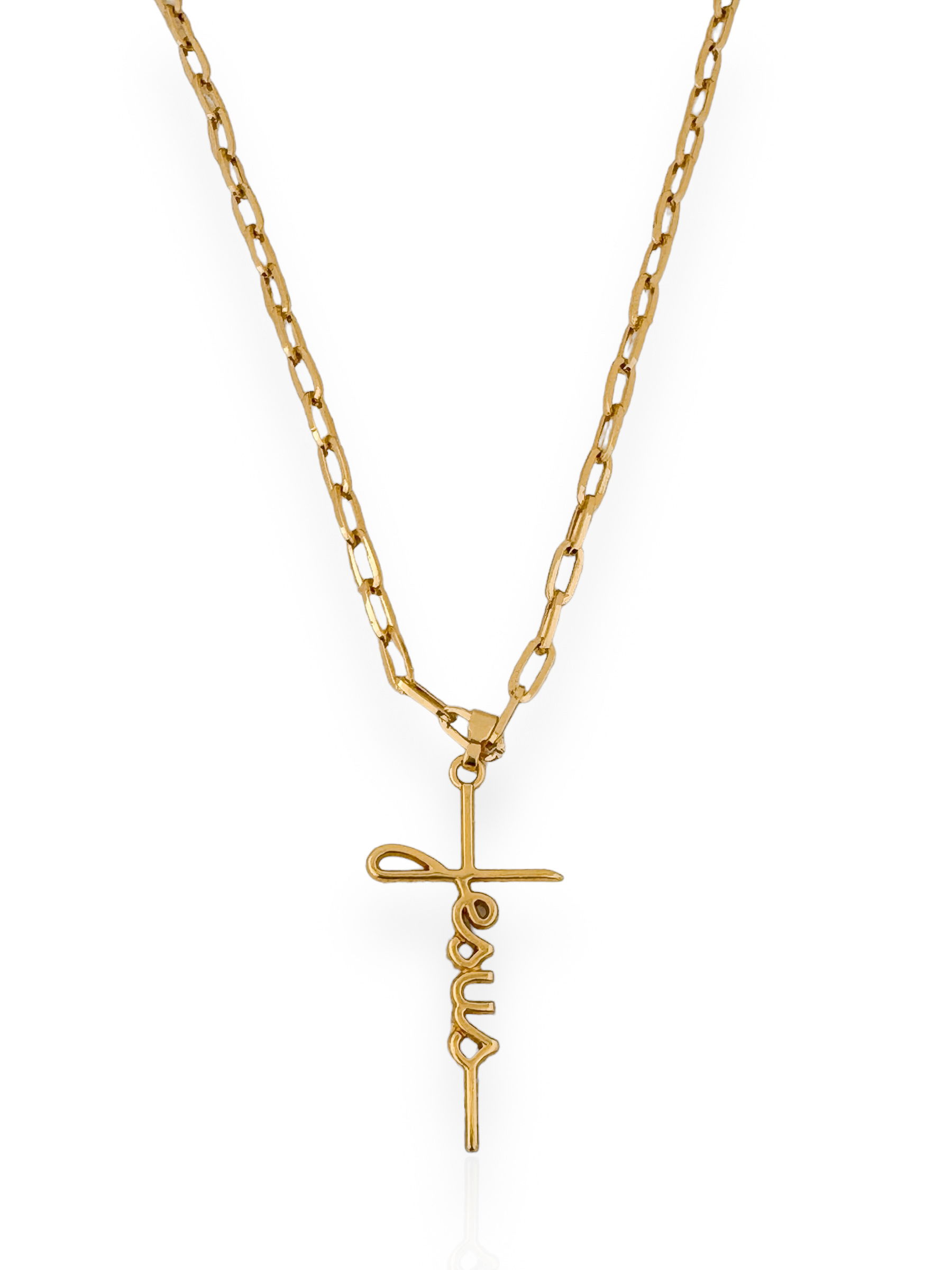 Colar Semi Joia Masculino 'jesus'