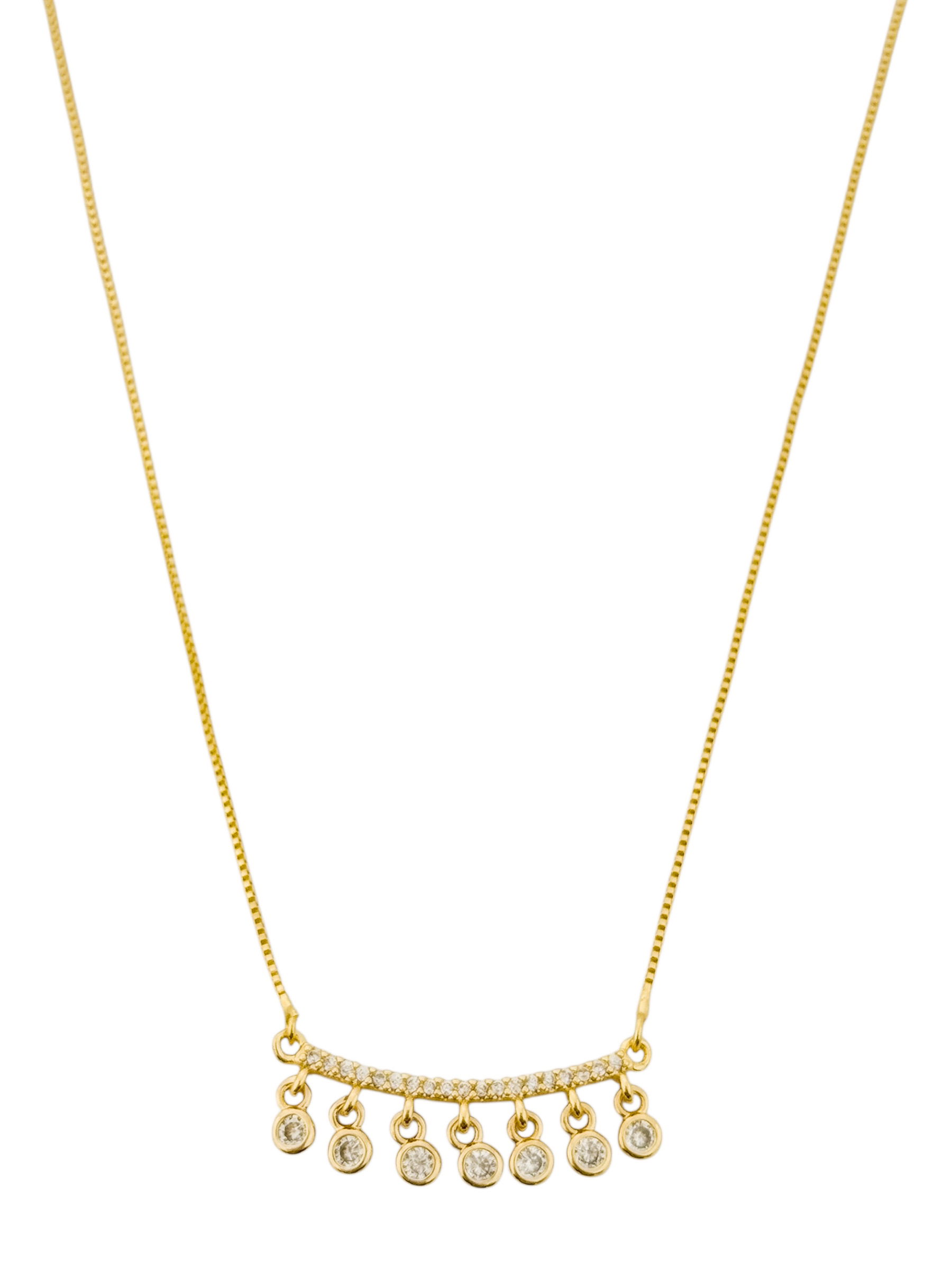 Colar Semi joia Semi Veneziana Com Mini Cristais M