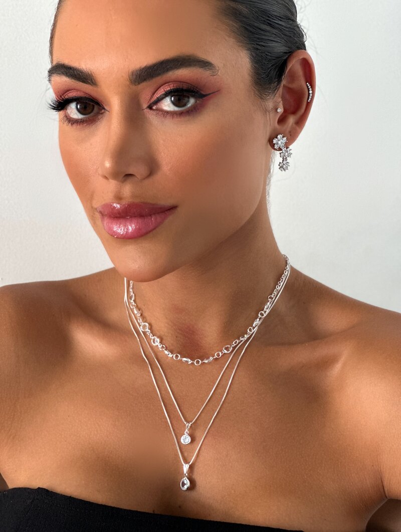 Colar Triplo Folheado a Ouro 18k e Prata