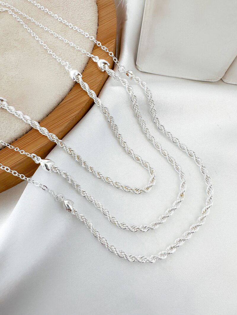 colar triplo folheado a ouro 18k e prata 925 cordão baiano