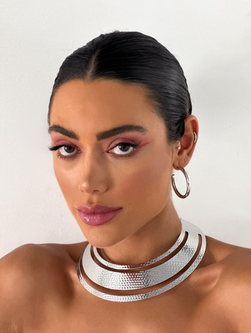 Conjunto Aro Com Argola Tubo Folheado a Ouro 18k e Prata