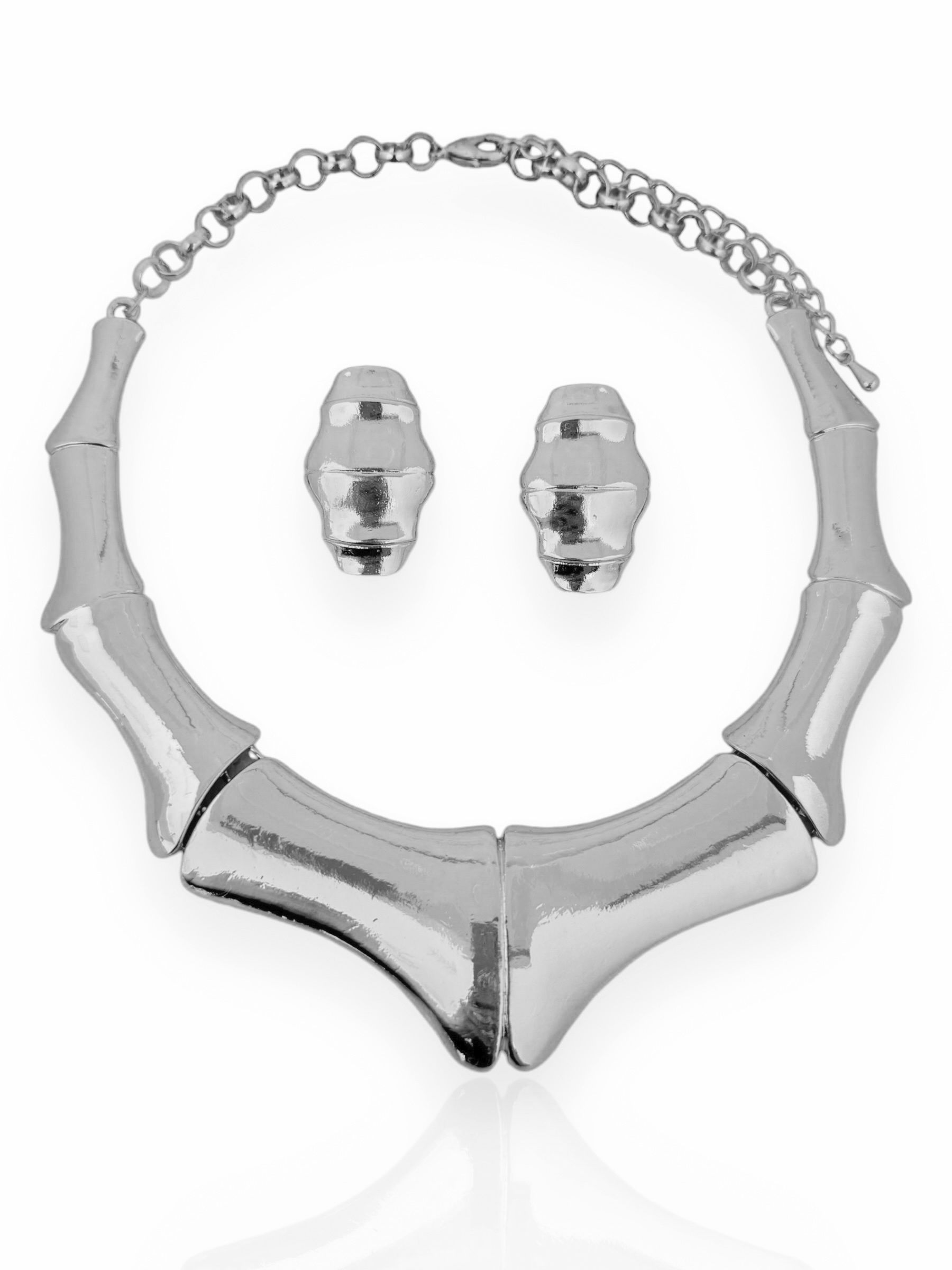 Conjunto Colar e Brinco Folheado a Ouro 18k e Prata Elena