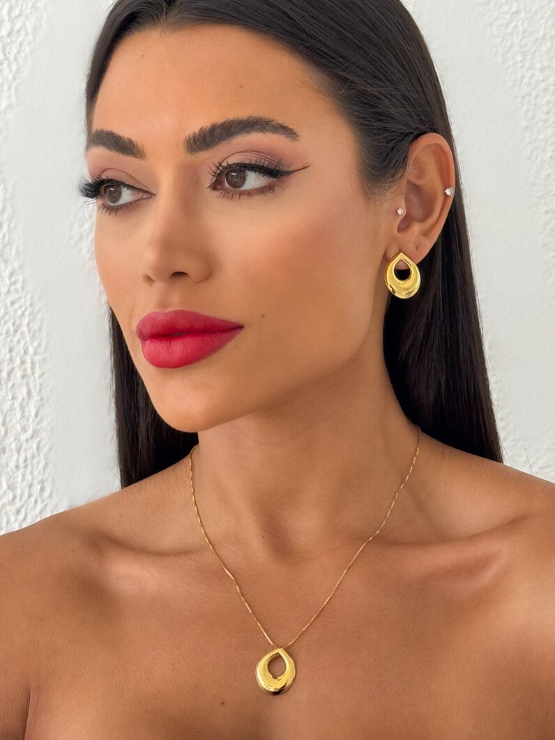 Febijus Folheados, bijuterias e acessórios direto de fábrica - Conjunto Colar e Brinco