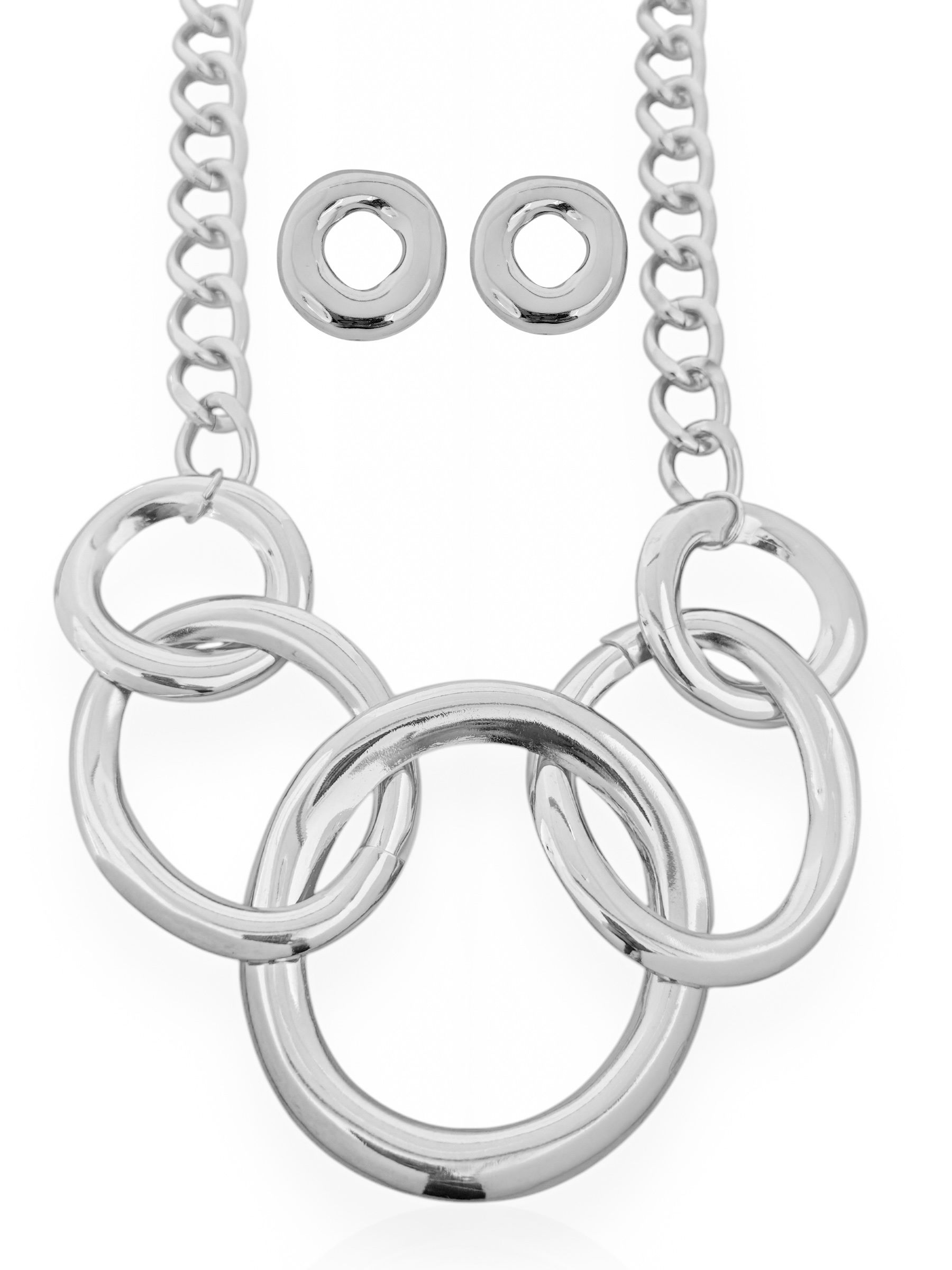 Conjunto Colar e Brinco Folheado a Ouro 18k Max Elos