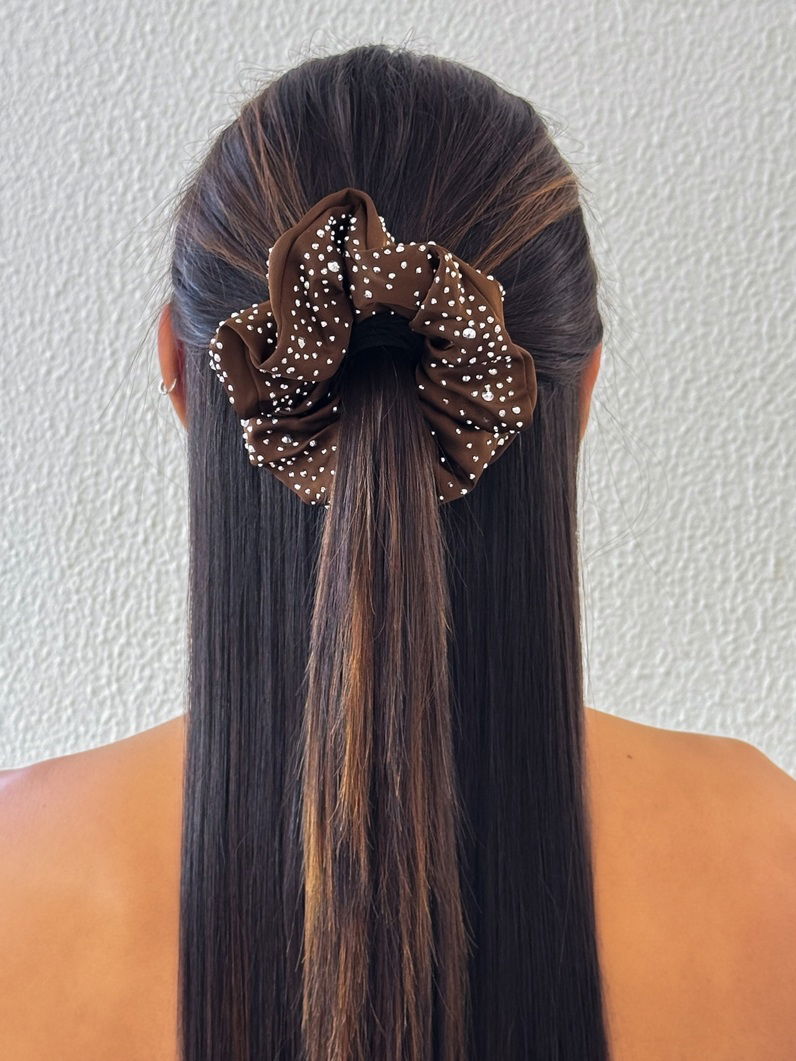 Scrunchie Com Pontos De Luz