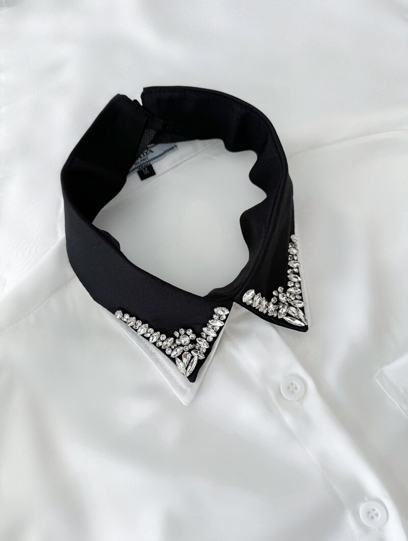 Gravata Colarinho Cravejada