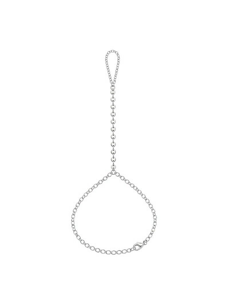 Hand Chain Folheada a Ouro 18k e Prata Mini Plaquinhas