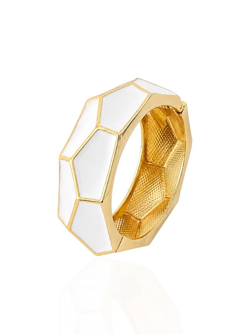 Bracelete Folheado a Ouro 18k Resinado Colorido