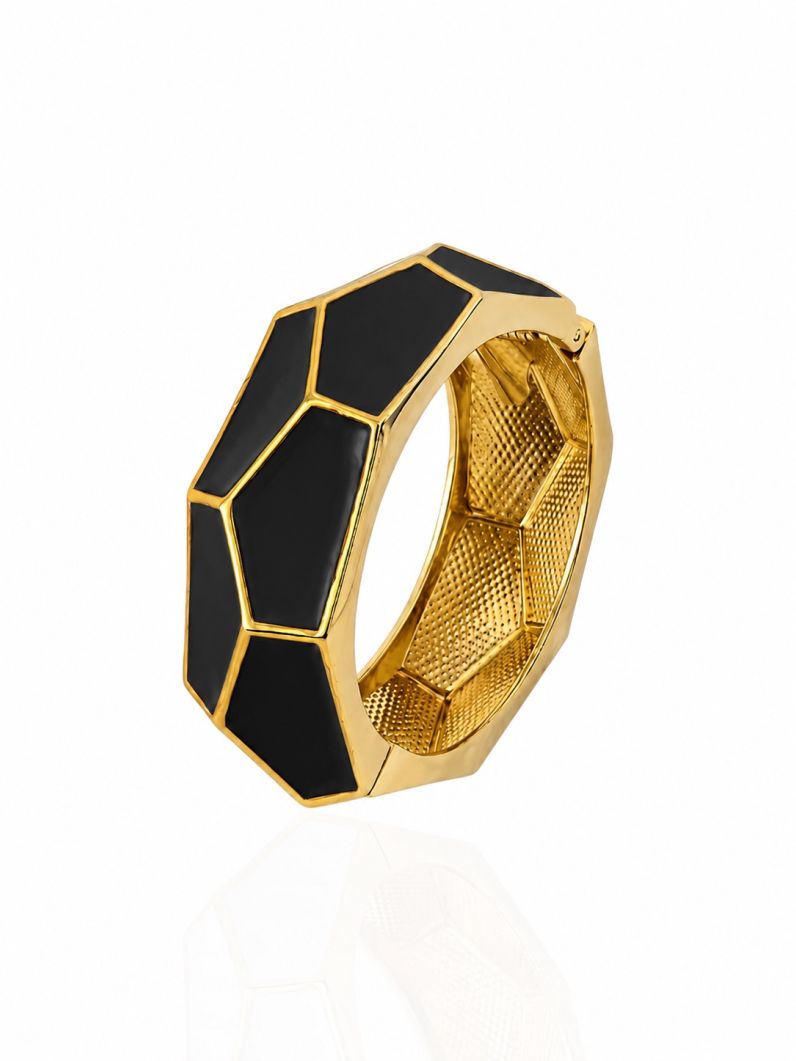 Bracelete Folheado a Ouro 18k Resinado Colorido