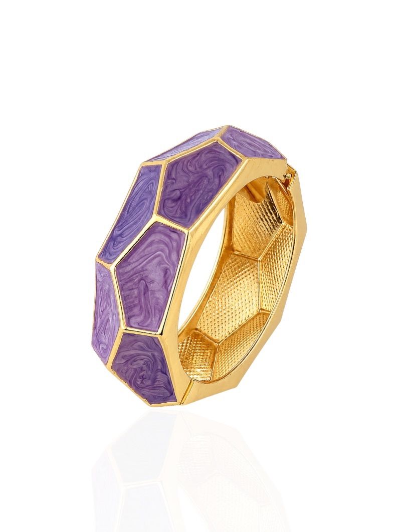 Bracelete Folheado a Ouro 18k Resinado Colorido