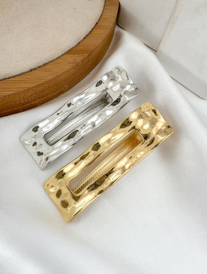 Kit Presilha Folheado a Ouro 18K e a Prata Onduladas