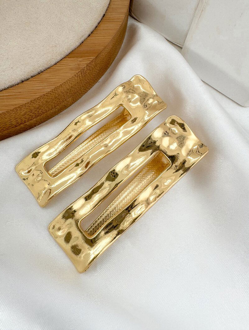 Kit Presilha Folheado a Ouro 18K e a Prata Onduladas