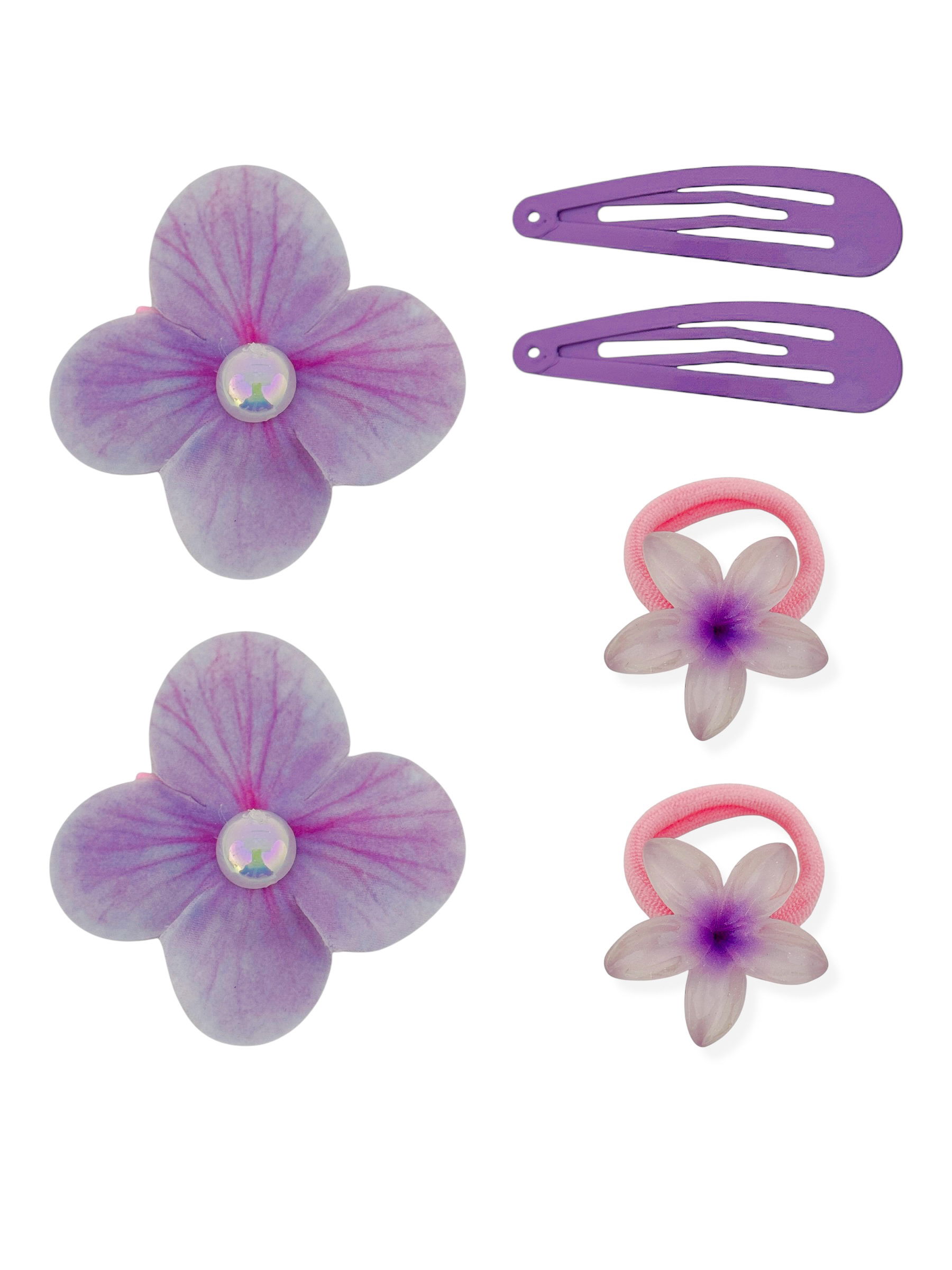 Kit Presilha Infantil Flor Lírios Colorido