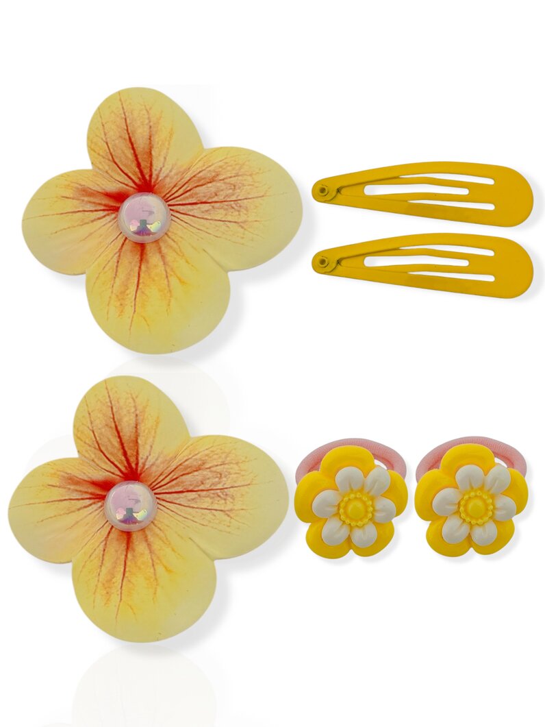 Kit Presilha Infantil Flores Coloridas