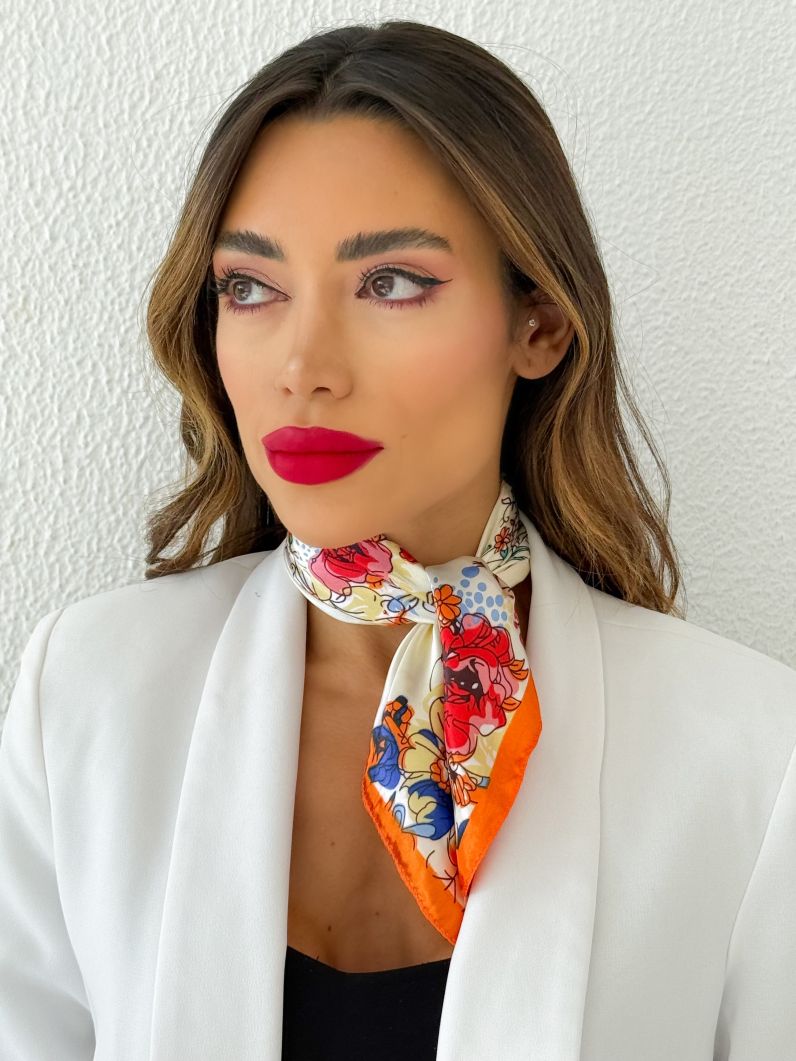 Lenço 50x50 Estampa Floral