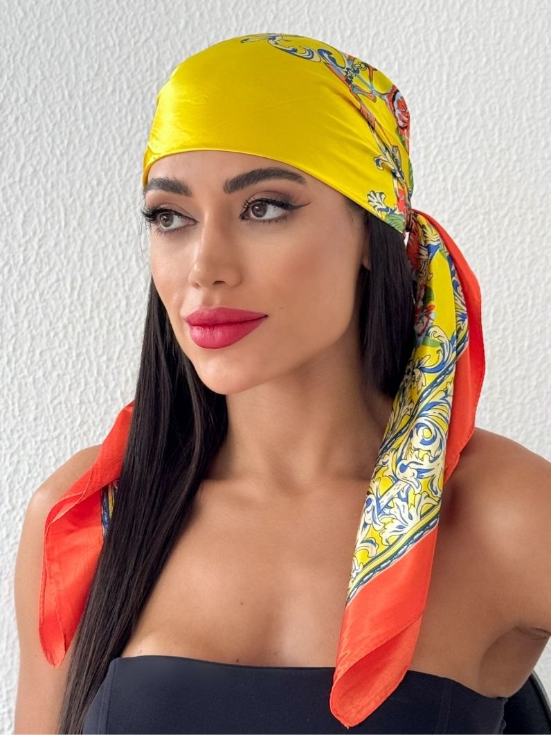 Lenço Blogger- Estampa Floral