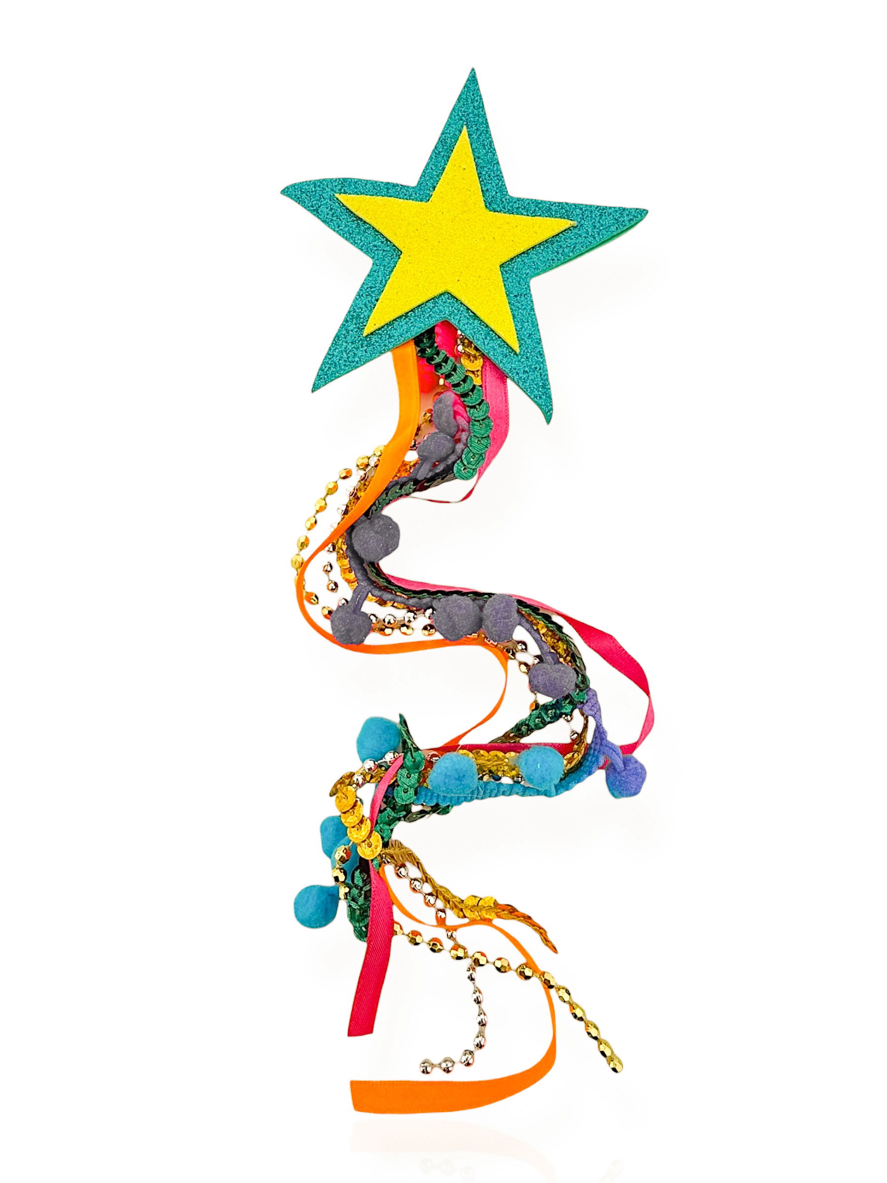 Ombreira com Estrela e Franja Colorida