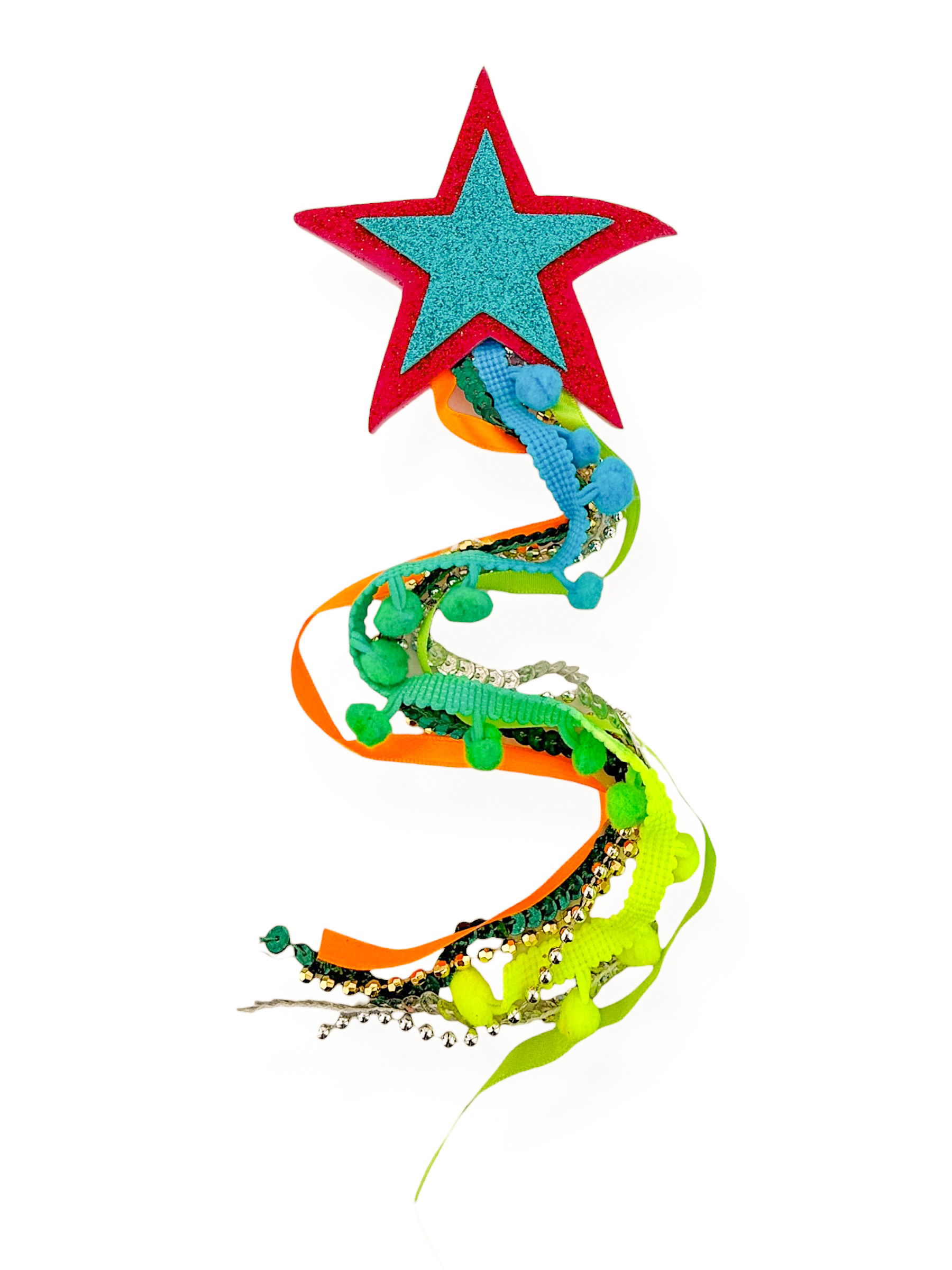 Ombreira com Estrela e Franja Colorida