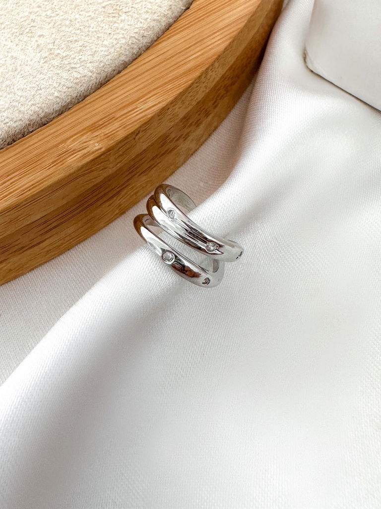 Piercing fake folheado a ouro 18k e prata 925 argolinhas